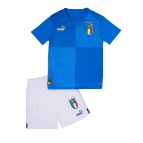 Maillot de foot Italie Domicile enfant 2022 Manches Courte (+ pantalon court)